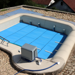 Abri-Couverture de piscine : Gardez votre Piscine Propre et Prête à l'Emploi avec un Abri Amovible de Qualité Puymirol